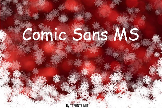 Comic Sans MS example